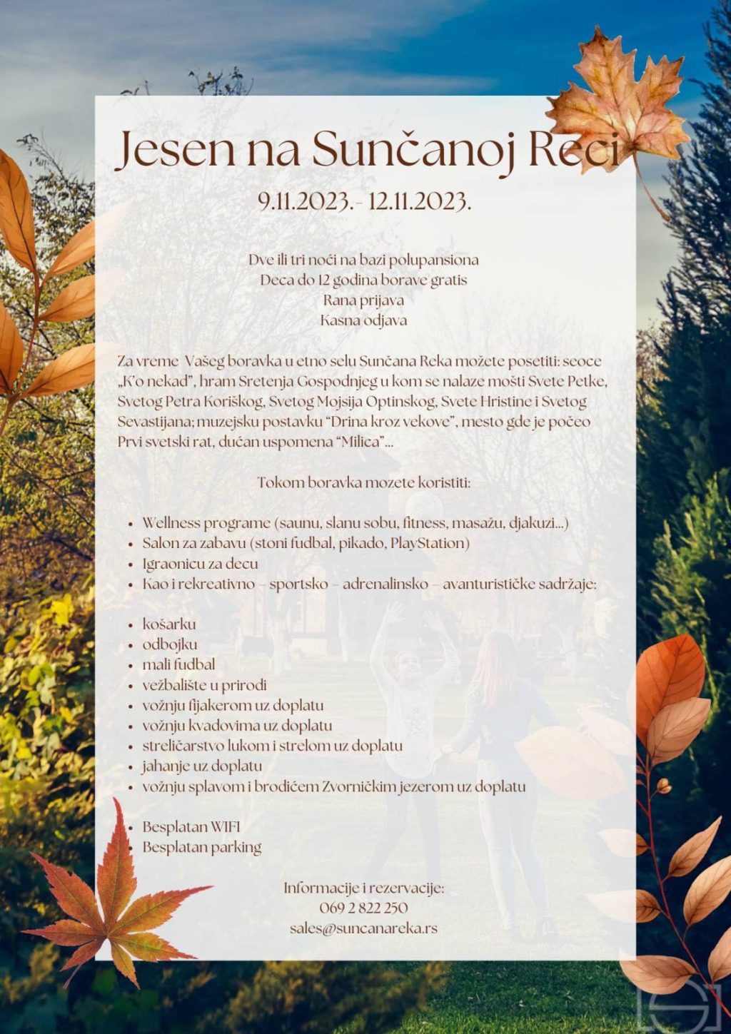 jesen u suncanoj reci
