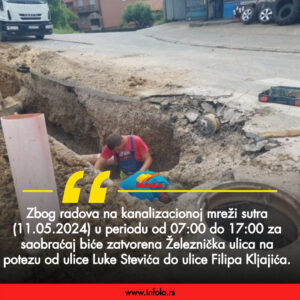 zatvorena ulica radovi