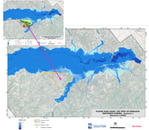 Mapa - plavno područje